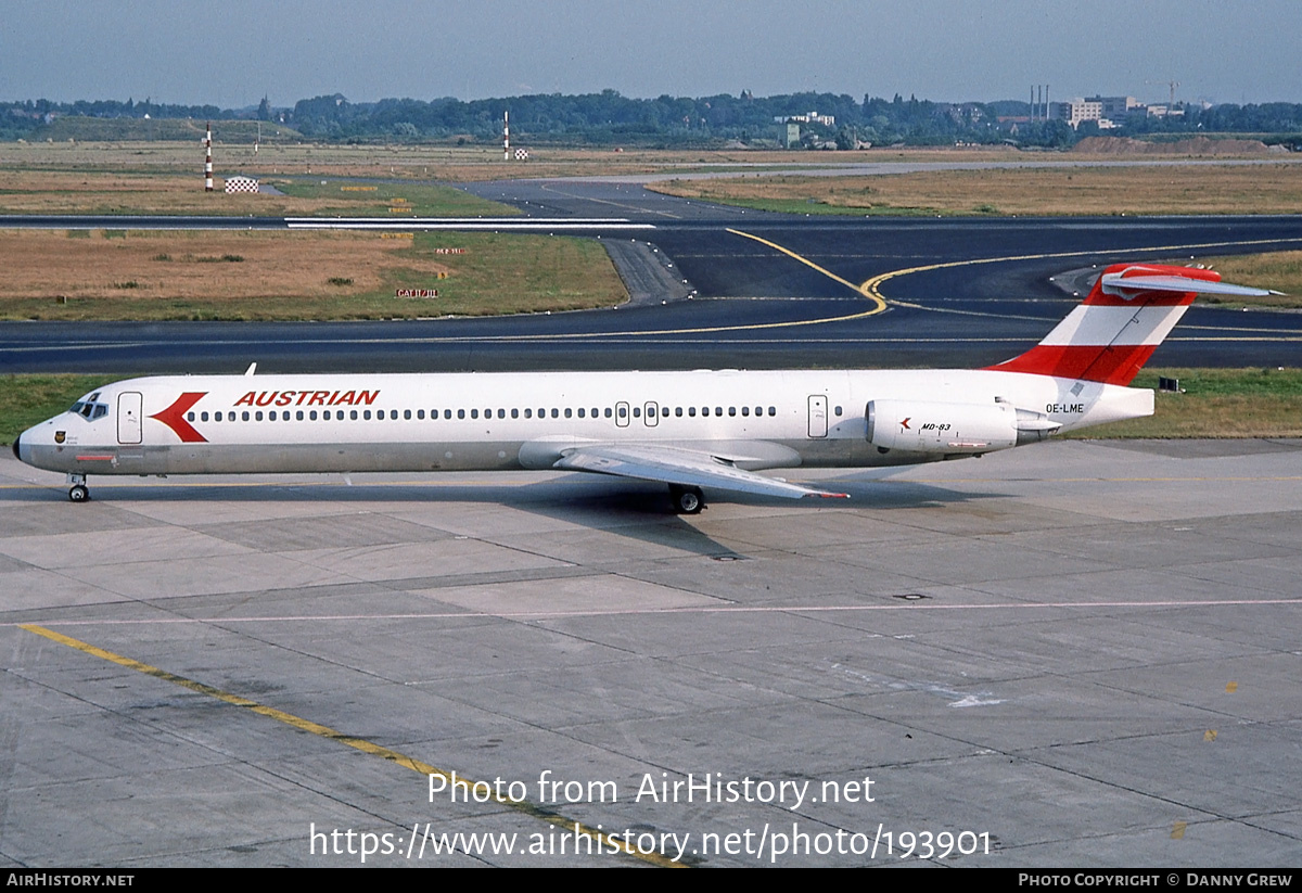 Aircraft Photo of OE-LME | McDonnell Douglas MD-83 (DC-9-83) | Austrian Airlines | AirHistory.net #193901