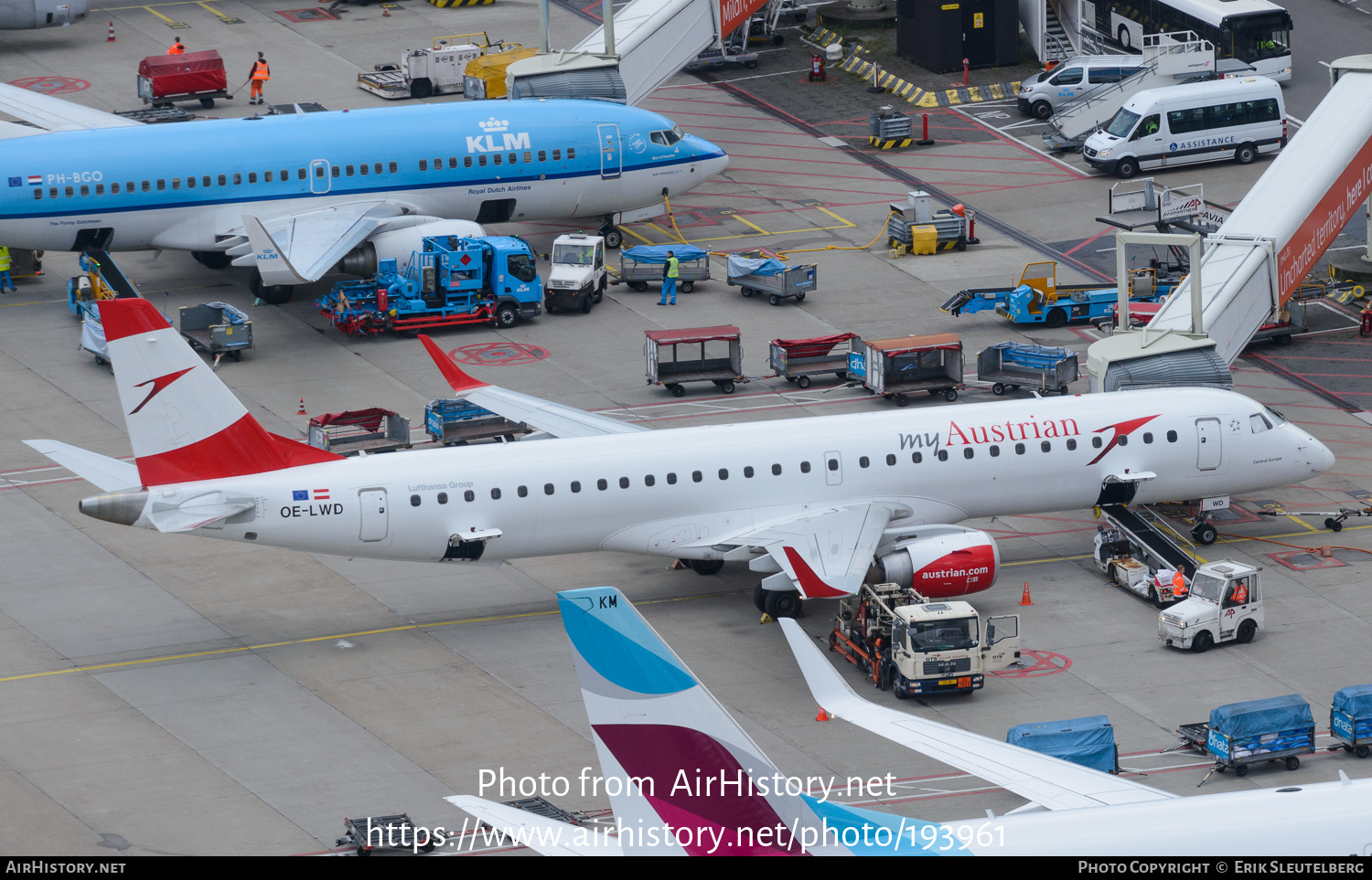 Aircraft Photo of OE-LWD | Embraer 195LR (ERJ-190-200LR) | Austrian Airlines | AirHistory.net #193961