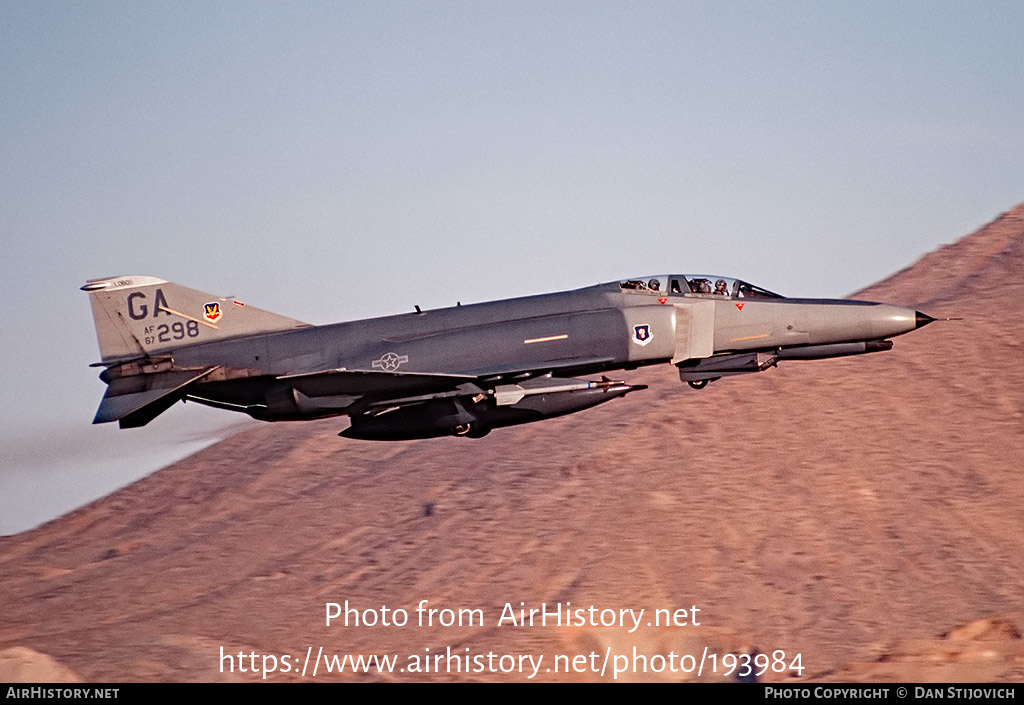 Aircraft Photo of 67-0298 / AF67-298 | McDonnell Douglas F-4E Phantom II | USA - Air Force | AirHistory.net #193984