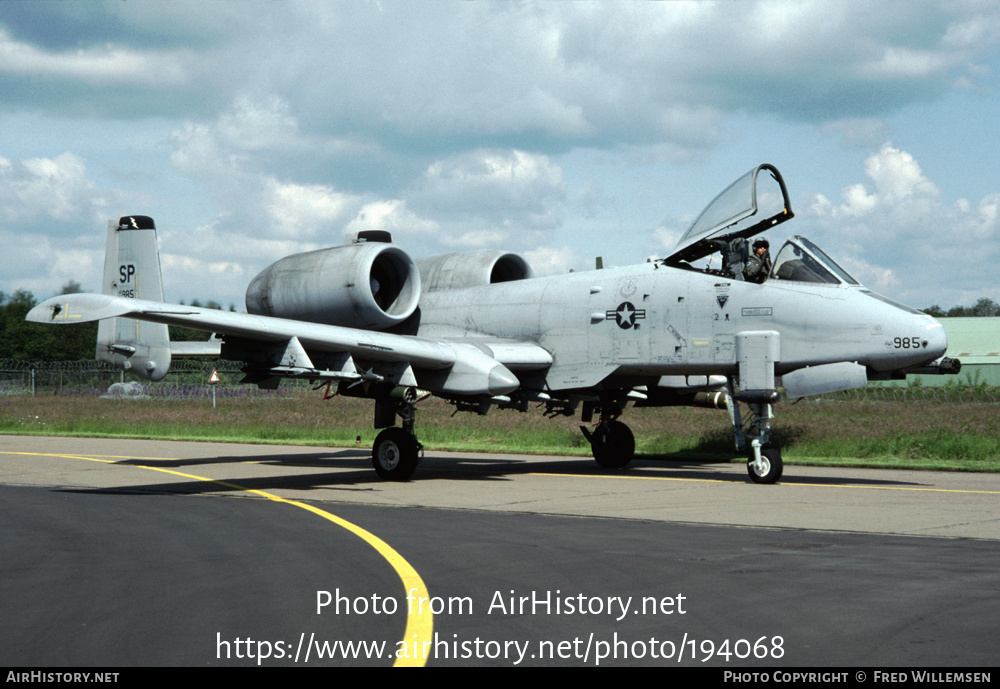 Aircraft Photo of 81-0985 / AF81-985 | Fairchild A-10A Thunderbolt II | USA - Air Force | AirHistory.net #194068