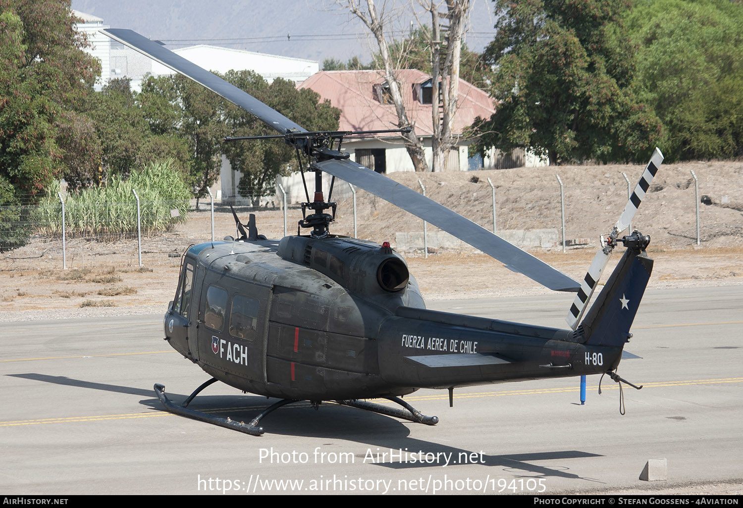 Aircraft Photo of H-80 | Bell UH-1H Iroquois | Chile - Air Force | AirHistory.net #194105