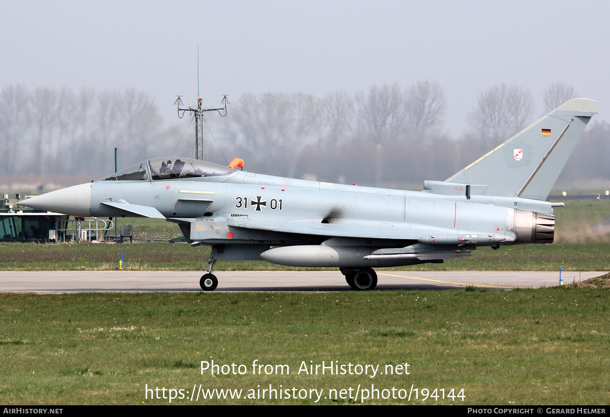 Aircraft Photo of 3101 | Eurofighter EF-2000 Typhoon S | Germany - Air Force | AirHistory.net #194144