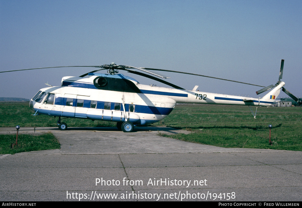 Aircraft Photo of 732 | Mil Mi-8PS | Romania - Air Force | AirHistory.net #194158