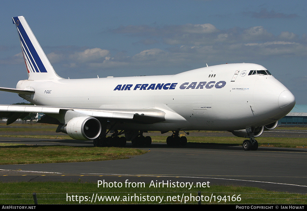 Aircraft Photo of F-GIUC | Boeing 747-428F/ER/SCD | Air France Cargo | AirHistory.net #194166