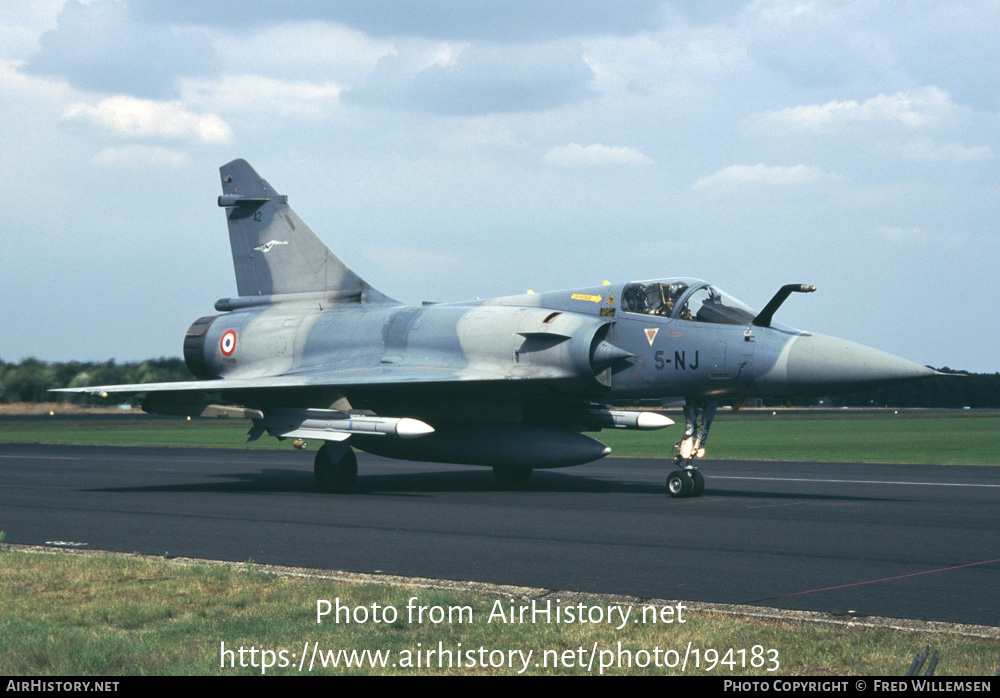 Aircraft Photo of 42 | Dassault Mirage 2000C | France - Air Force | AirHistory.net #194183