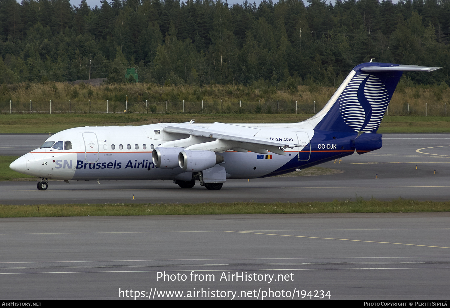 Aircraft Photo of OO-DJK | British Aerospace Avro 146-RJ85 | SN Brussels Airlines | AirHistory.net #194234