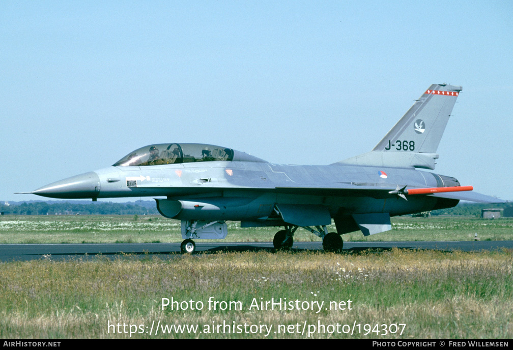 Aircraft Photo of J-368 | General Dynamics F-16B Fighting Falcon | Netherlands - Air Force | AirHistory.net #194307