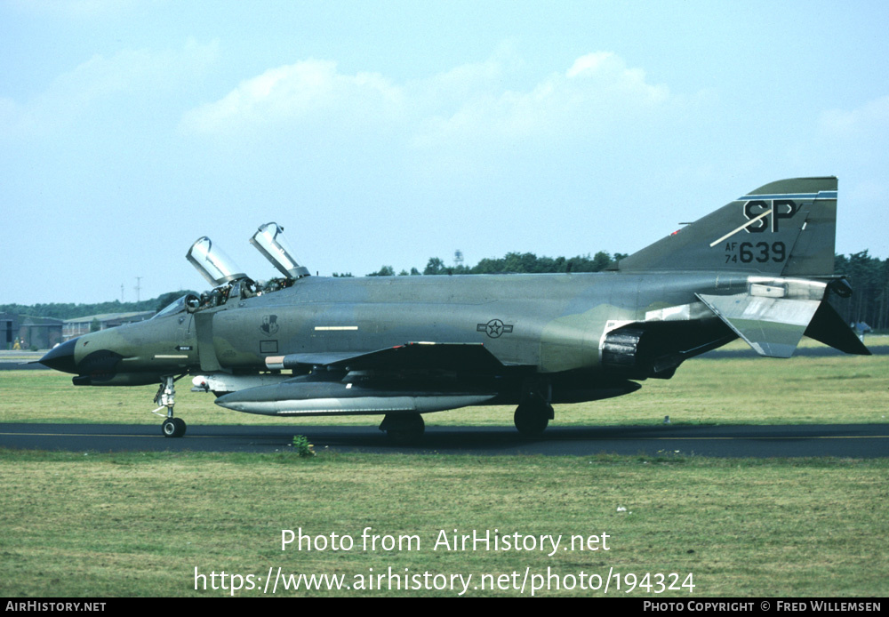 Aircraft Photo of 74-1639 / AF74-639 | McDonnell Douglas F-4E Phantom II | USA - Air Force | AirHistory.net #194324