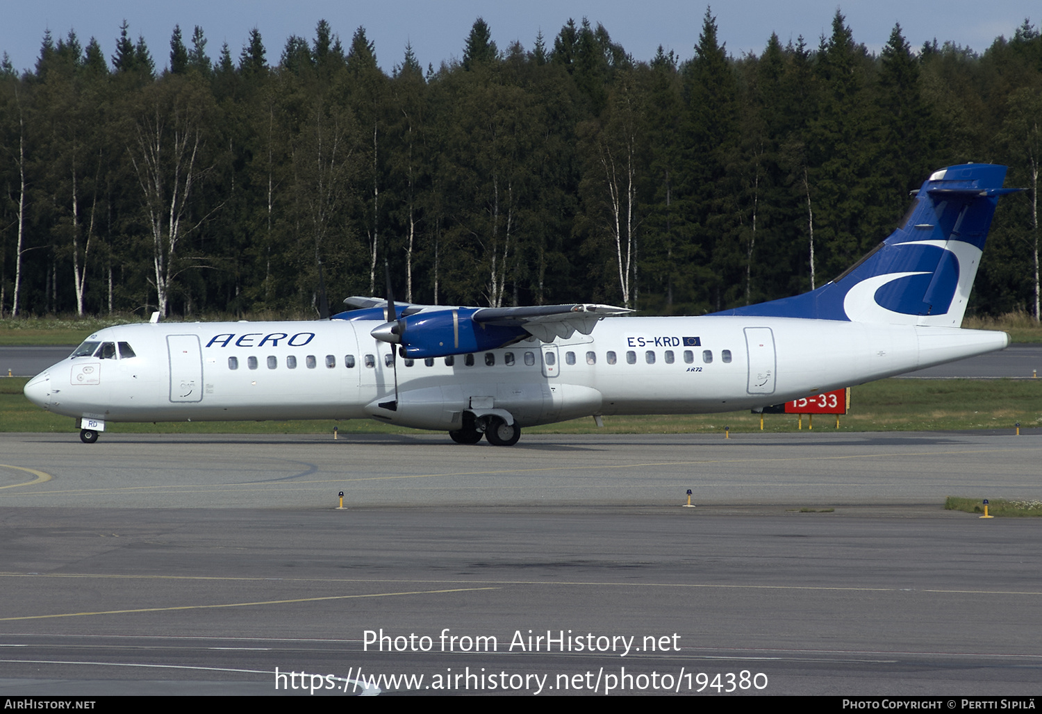 Aircraft Photo of ES-KRD | ATR ATR-72-201 | Aero Airlines | AirHistory.net #194380