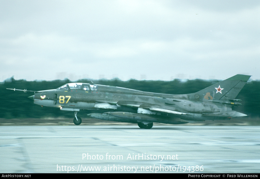 Aircraft Photo of 87 yellow | Sukhoi Su-17UM3 | Russia - Air Force | AirHistory.net #194386