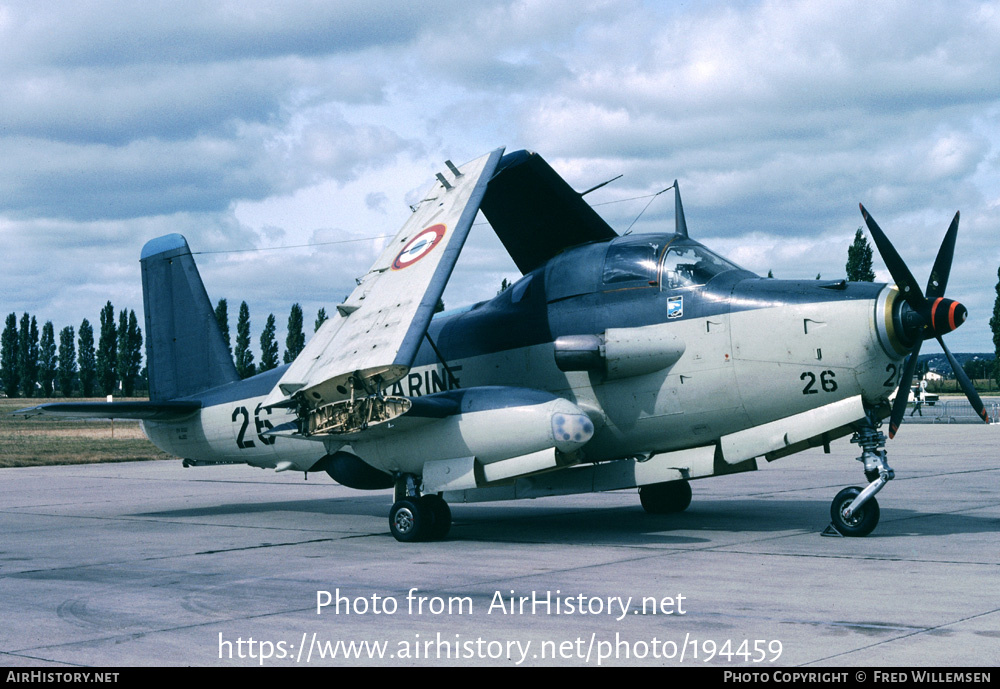 Aircraft Photo of 26 | Bréguet 1050 Alizé | France - Navy | AirHistory.net #194459