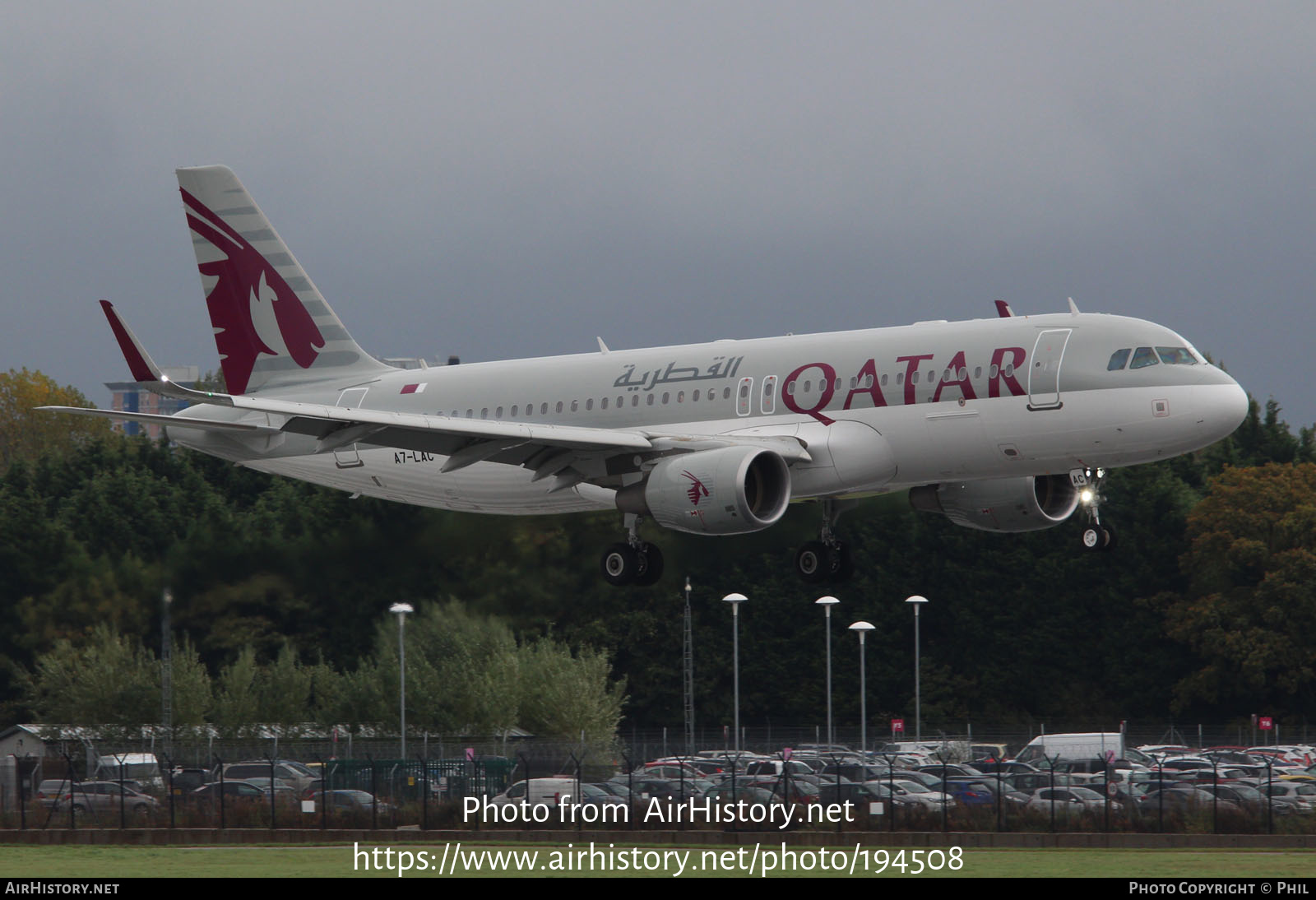 Aircraft Photo of A7-LAC | Airbus A320-214 | Qatar Airways | AirHistory.net #194508