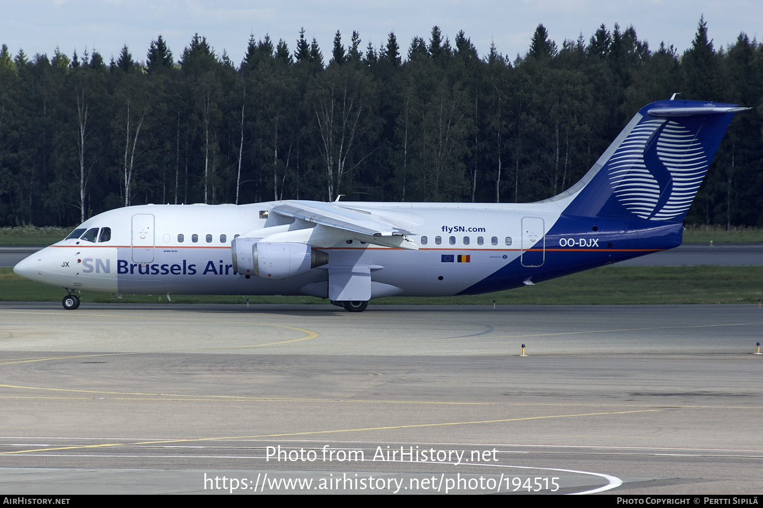 Aircraft Photo of OO-DJX | British Aerospace Avro 146-RJ85 | SN Brussels Airlines | AirHistory.net #194515