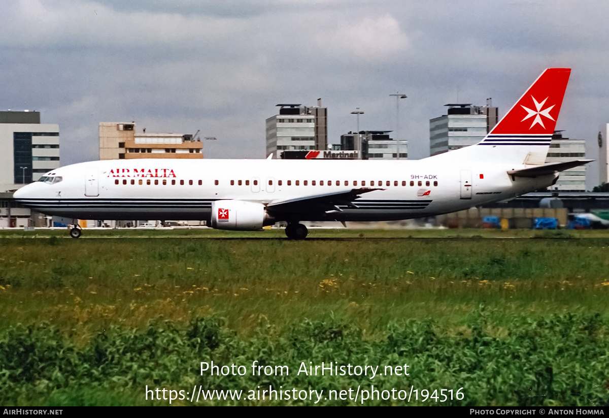 Aircraft Photo of 9H-ADK | Boeing 737-4H6 | Air Malta | AirHistory.net #194516