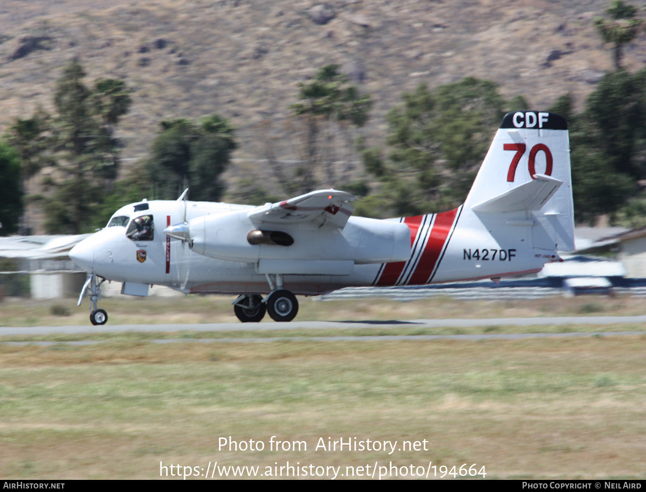 Aircraft Photo of N427DF | Marsh S-2F3AT Turbo Tracker | California Department of Forestry - CDF | AirHistory.net #194664