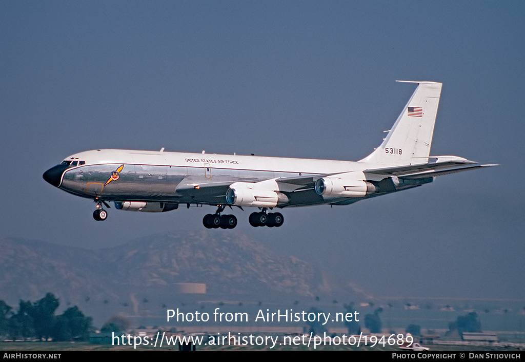 Aircraft Photo of 55-3118 / 53118 | Boeing EC-135K | USA - Air Force | AirHistory.net #194689