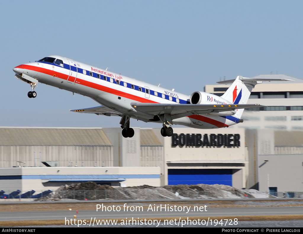 Aircraft Photo of N735TS | Embraer ERJ-135LR (EMB-135LR) | American Eagle | AirHistory.net #194728