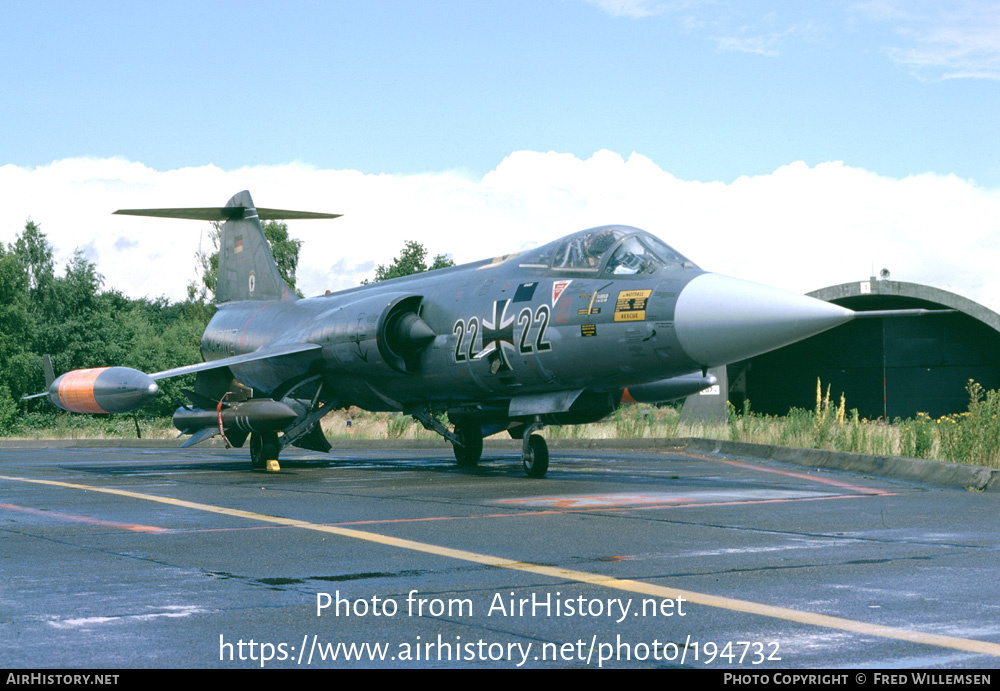 Aircraft Photo of 2222 | Lockheed F-104G Starfighter | Germany - Navy | AirHistory.net #194732