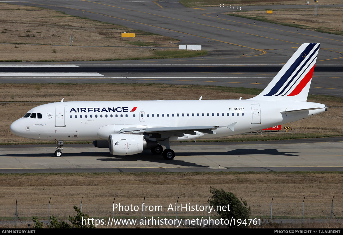 Aircraft Photo of F-GRHR | Airbus A319-111 | Air France | AirHistory.net #194761