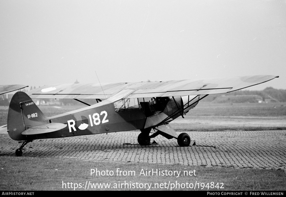 Aircraft Photo of R-182 | Piper U-7A Super Cub | Netherlands - Air Force | AirHistory.net #194842