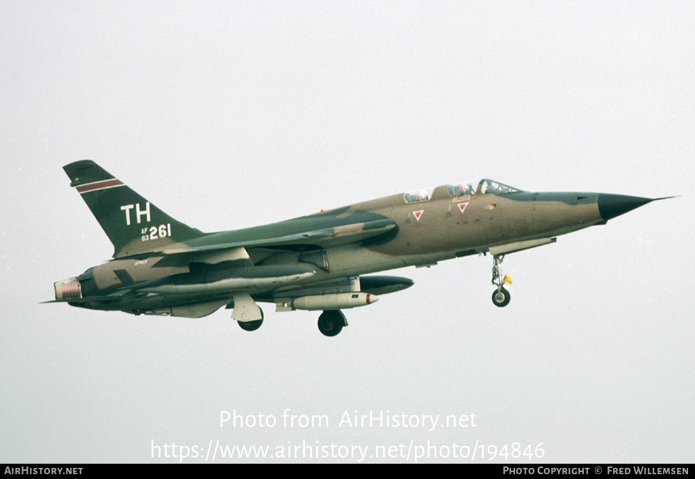 Aircraft Photo of 63-8261 / AF63-261 | Republic F-105F Thunderchief | USA - Air Force | AirHistory.net #194846