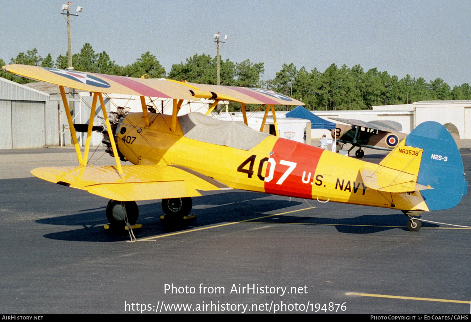 Aircraft Photo of N63538 | Boeing PT-17 Kaydet (A75N1) | USA - Navy | AirHistory.net #194876