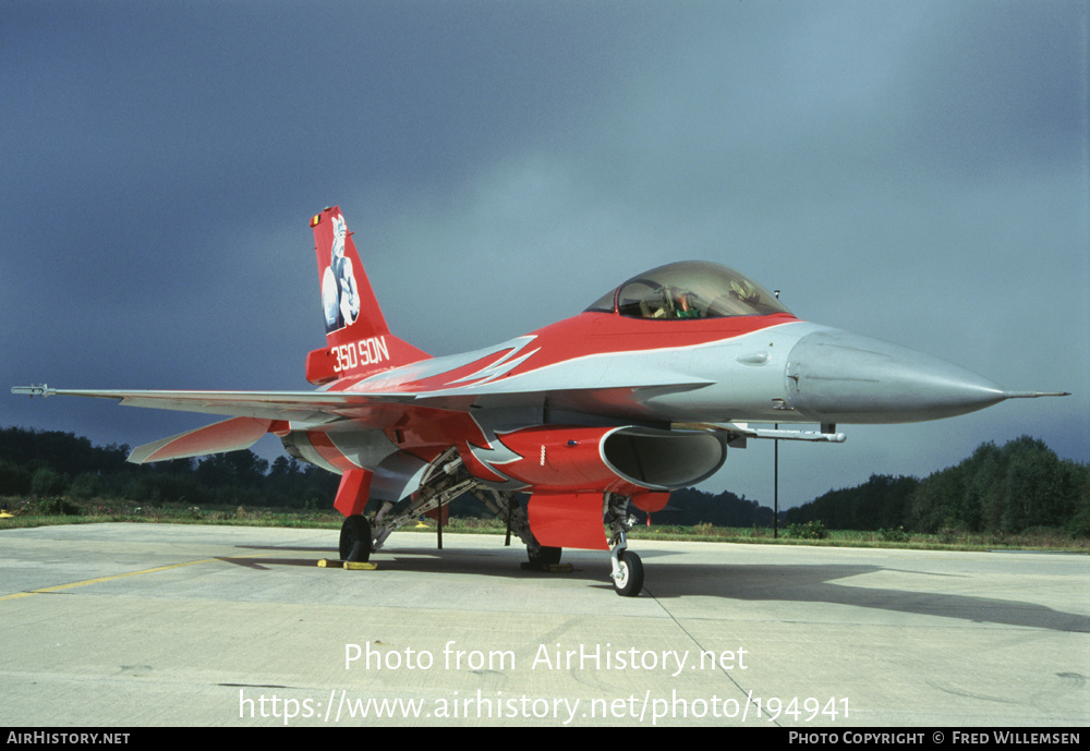 Aircraft Photo of FA-115 | General Dynamics F-16A Fighting Falcon | Belgium - Air Force | AirHistory.net #194941