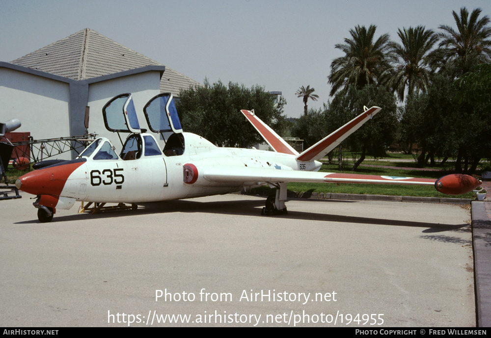 Aircraft Photo of 635 | Fouga CM-170R Tzukit | Israel - Air Force | AirHistory.net #194955