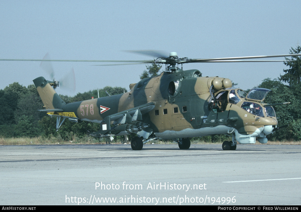 Aircraft Photo of 578 | Mil Mi-24D | Hungary - Air Force | AirHistory.net #194996