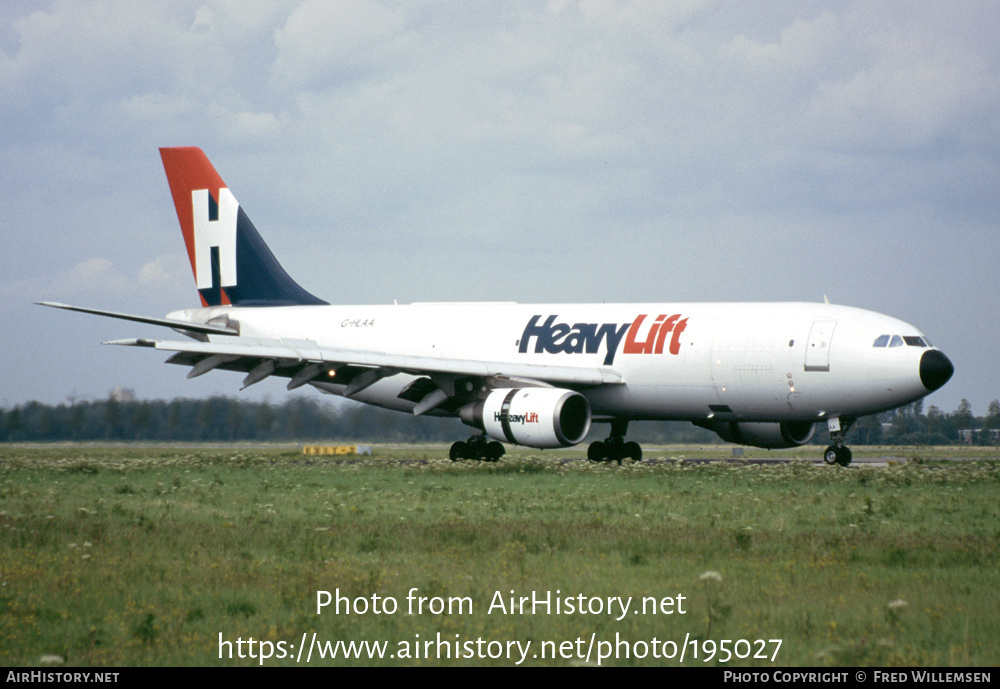 Aircraft Photo of G-HLAA | Airbus A300B4-203(F) | HeavyLift Cargo Airlines | AirHistory.net #195027