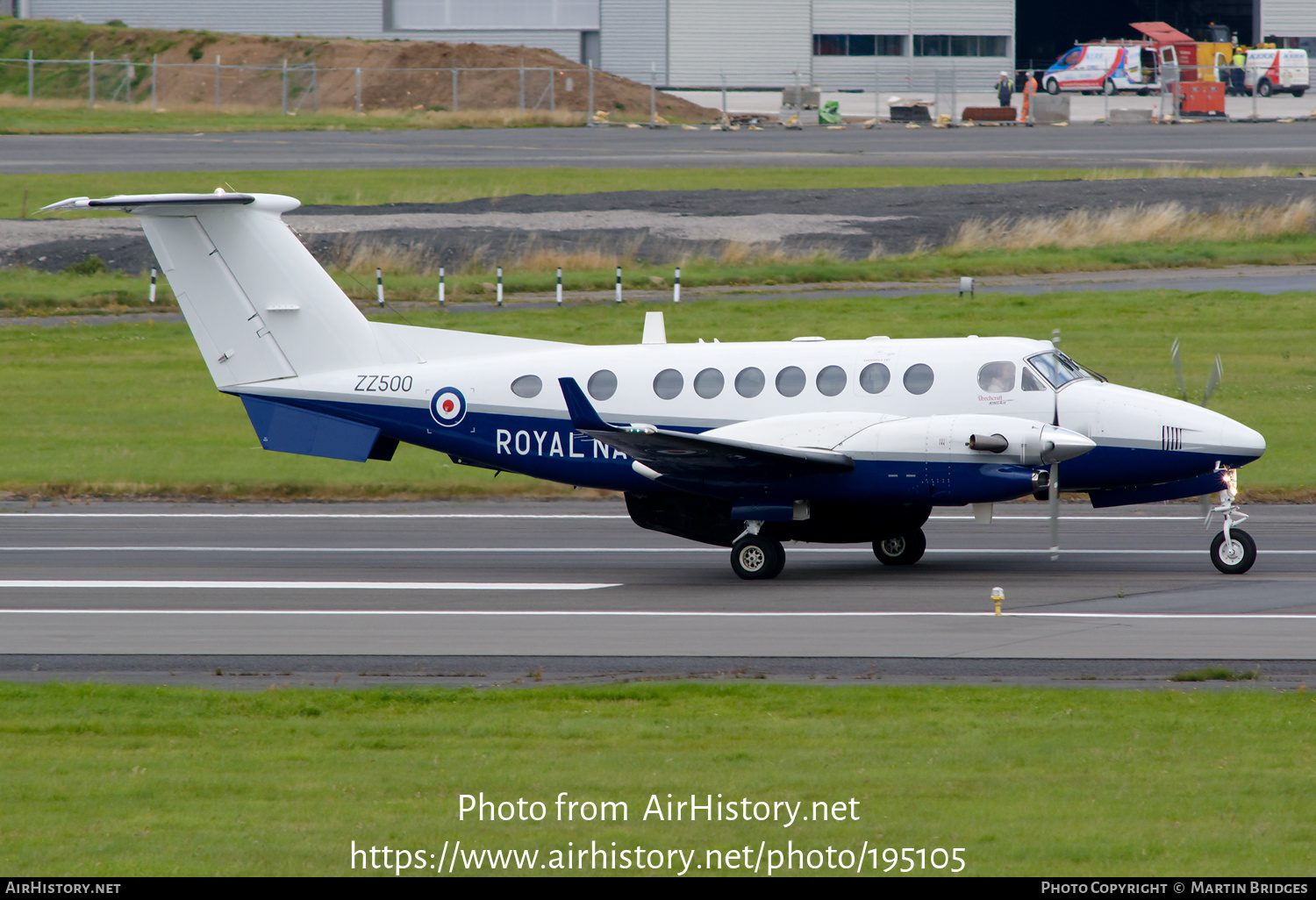 Aircraft Photo of ZZ500 | Hawker Beechcraft 350CER Avenger T1 (300C) | UK - Navy | AirHistory.net #195105