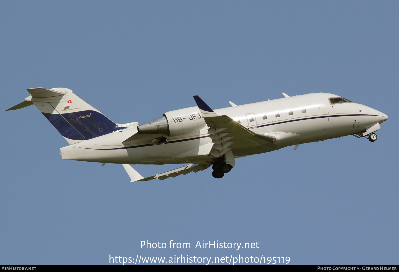 Aircraft Photo of HB-JFJ | Bombardier Challenger 604 (CL-600-2B16) | Nomad Aviation | AirHistory.net #195119