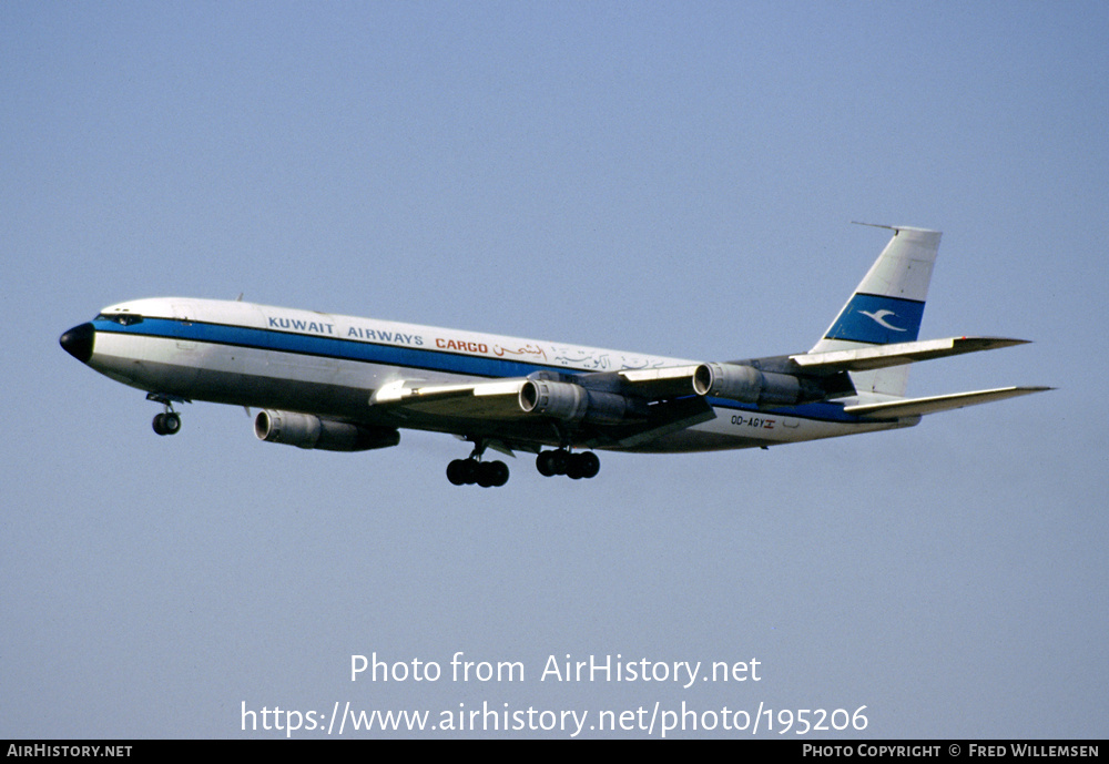 Aircraft Photo of OD-AGY | Boeing 707-327C | Kuwait Airways Cargo | AirHistory.net #195206