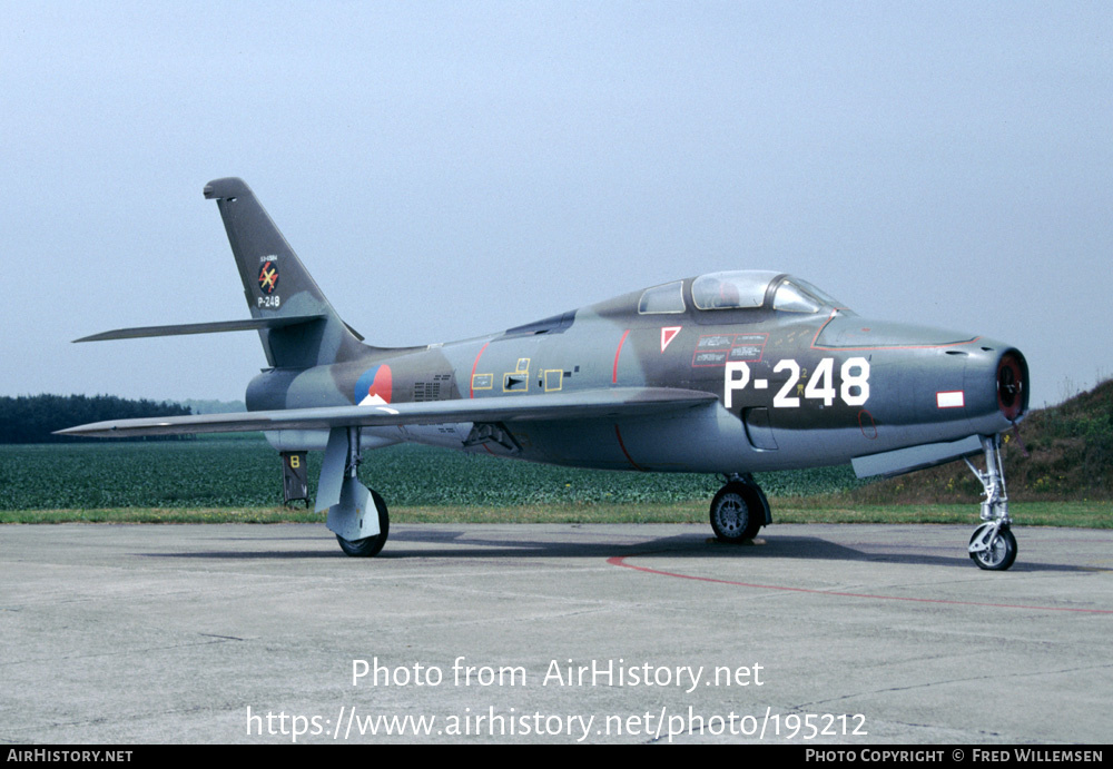 Aircraft Photo of P-248 | Republic F-84F Thunderstreak | Netherlands - Air Force | AirHistory.net #195212