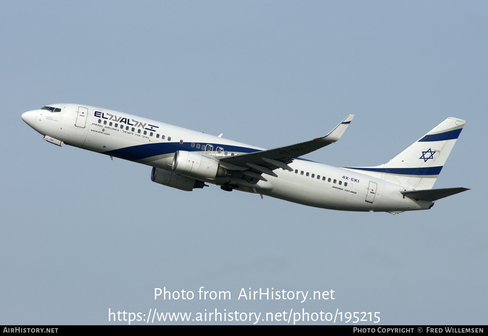 Aircraft Photo of 4X-EKI | Boeing 737-86N | El Al Israel Airlines | AirHistory.net #195215