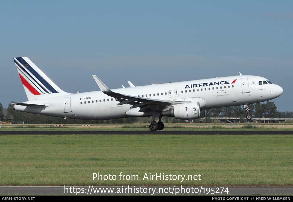 Aircraft Photo of F-HEPG | Airbus A320-214 | Air France | AirHistory.net #195274