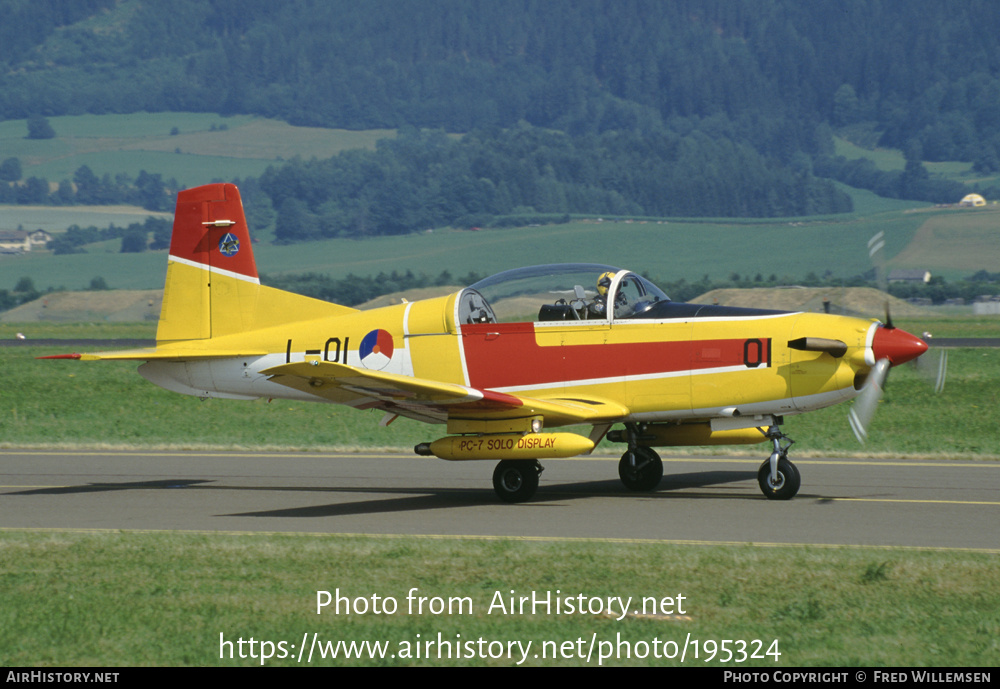 Aircraft Photo of L-01 | Pilatus PC-7 | Netherlands - Air Force | AirHistory.net #195324