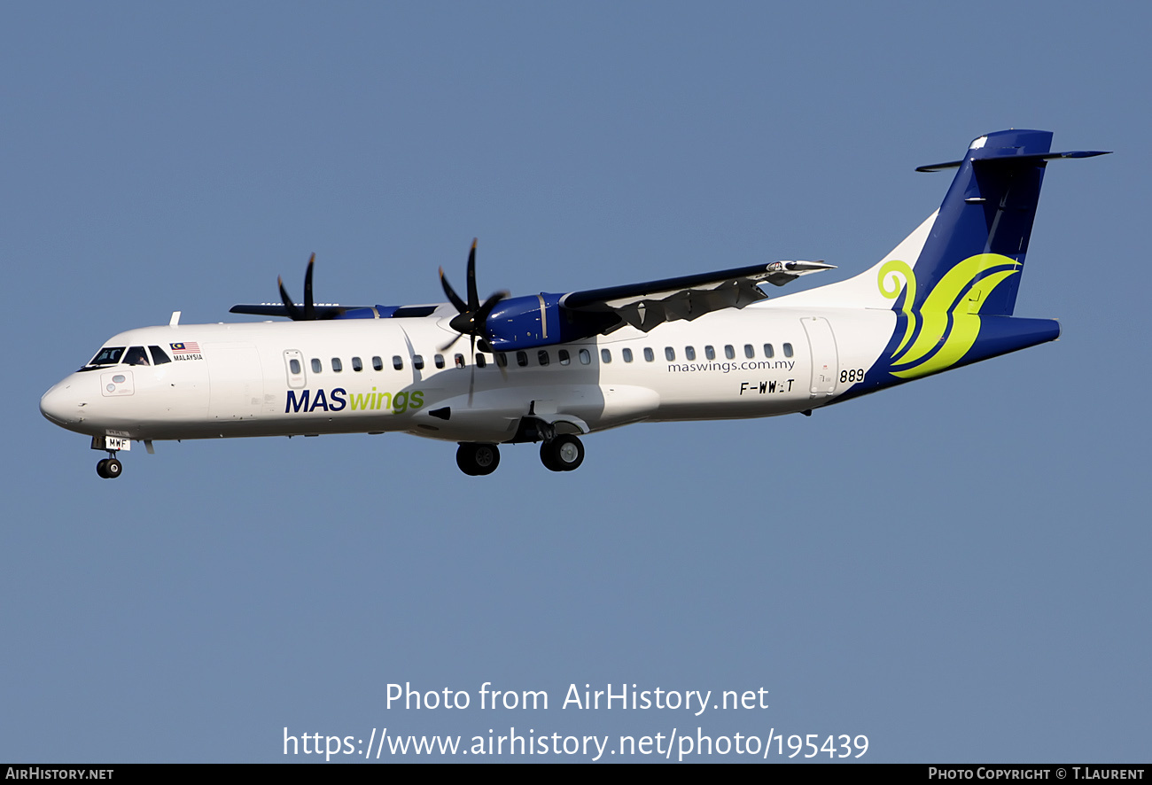 Aircraft Photo of F-WWET | ATR ATR-72-500 (ATR-72-212A) | MASWings | AirHistory.net #195439