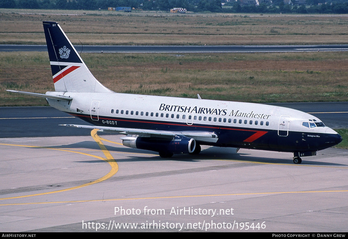 Aircraft Photo of G-BGDT | Boeing 737-236/Adv | British Airways Manchester | AirHistory.net #195446