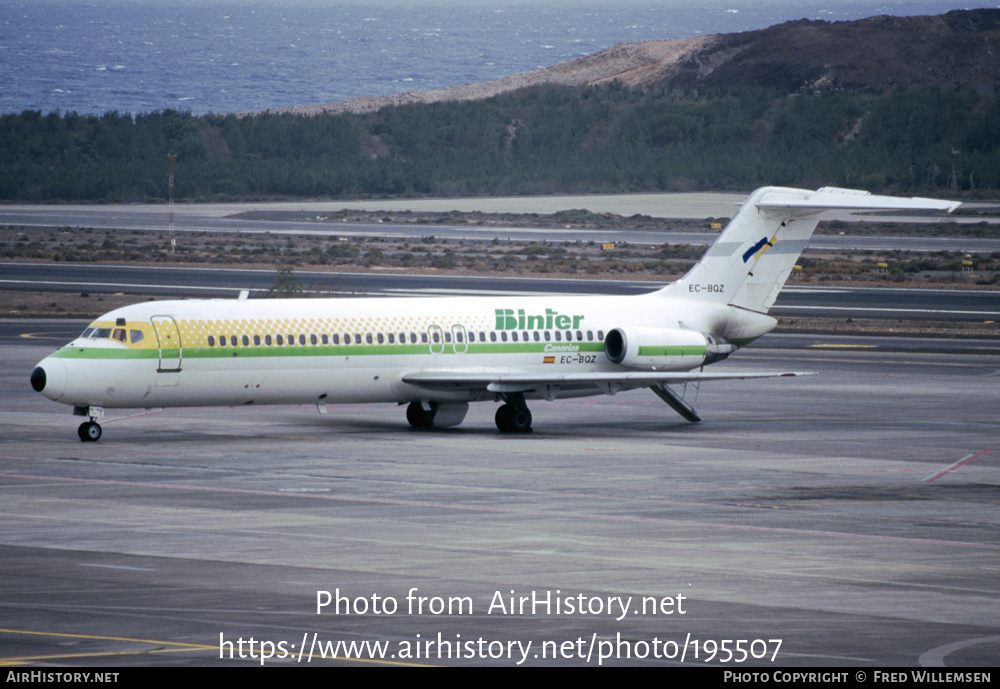 Aircraft Photo of EC-BQZ | McDonnell Douglas DC-9-32 | Binter Canarias | AirHistory.net #195507