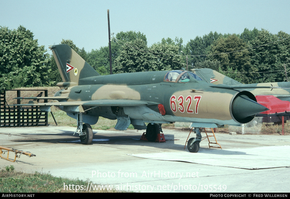 Aircraft Photo of 6327 | Mikoyan-Gurevich MiG-21bis | Hungary - Air Force | AirHistory.net #195549