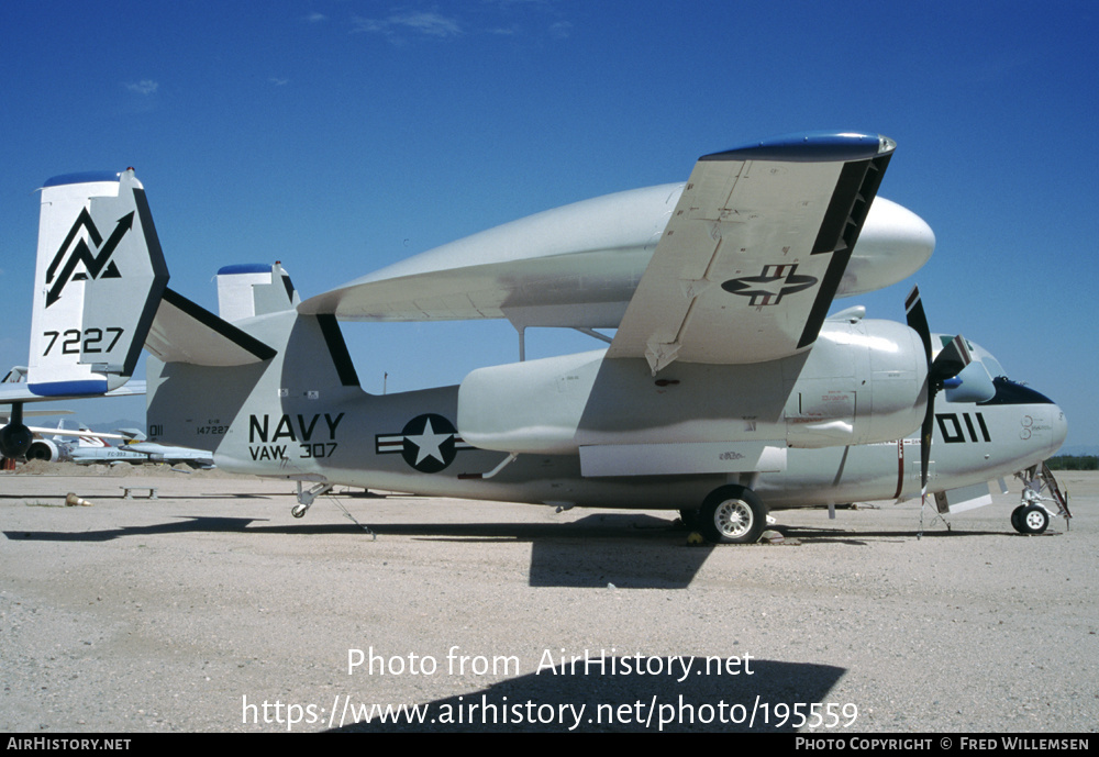 Aircraft Photo of 147227 / 7227 | Grumman E-1B Tracer (G-117/WF-2) | USA - Navy | AirHistory.net #195559