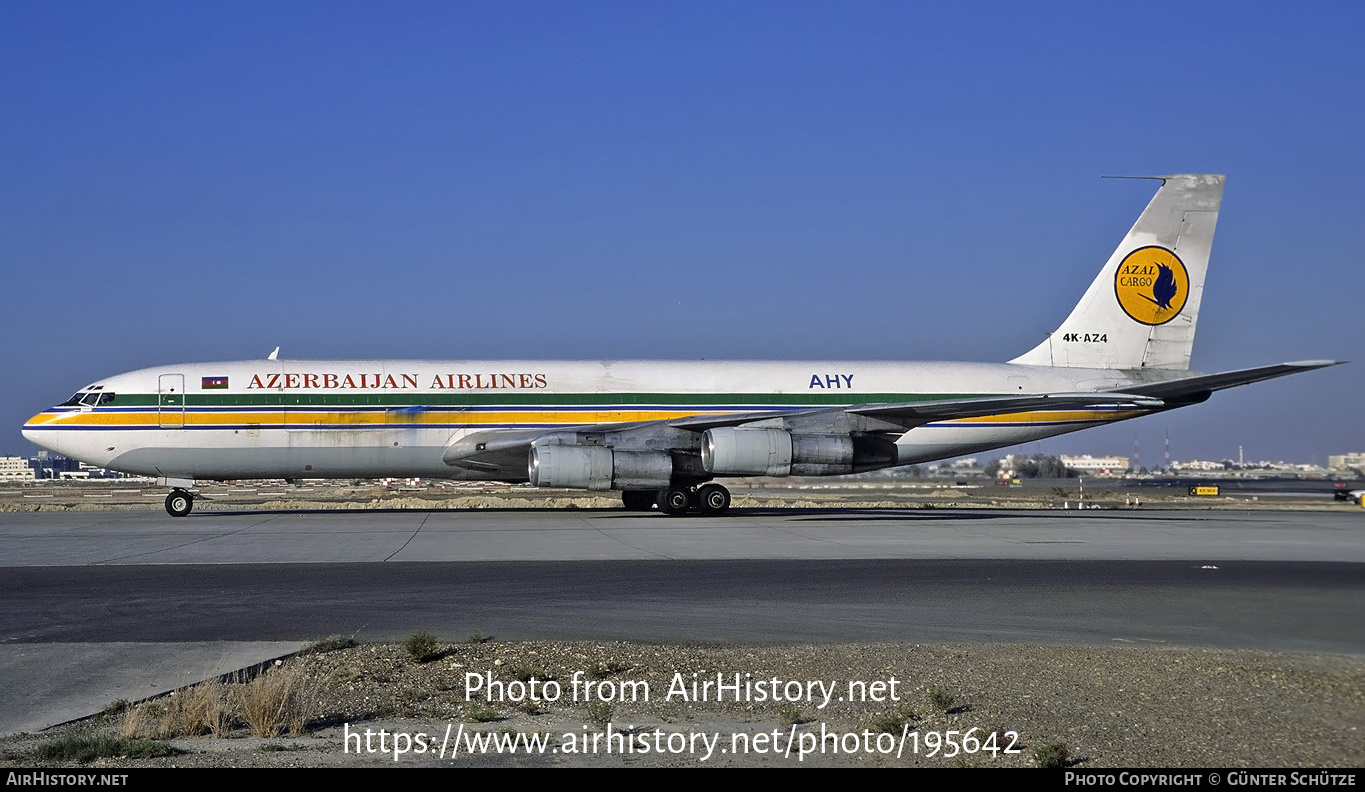 Aircraft Photo of 4K-AZ4 | Boeing 707-399C | Azerbaijan Airlines - AZAL - AHY Cargo | AirHistory.net #195642