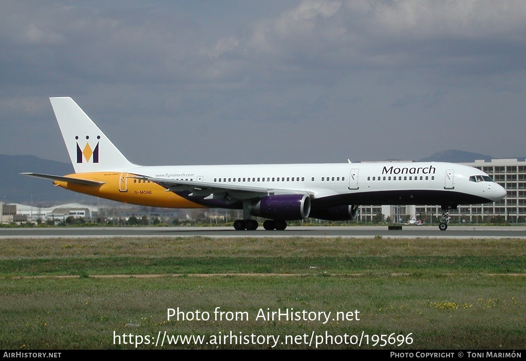 Aircraft Photo of G-MONE | Boeing 757-2T7 | Monarch Airlines | AirHistory.net #195696