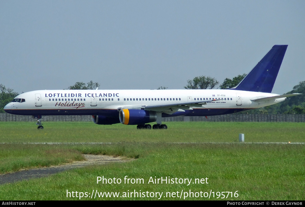 Aircraft Photo of TF-FIW | Boeing 757-27B | Loftleiðir Icelandic Holidays | AirHistory.net #195716