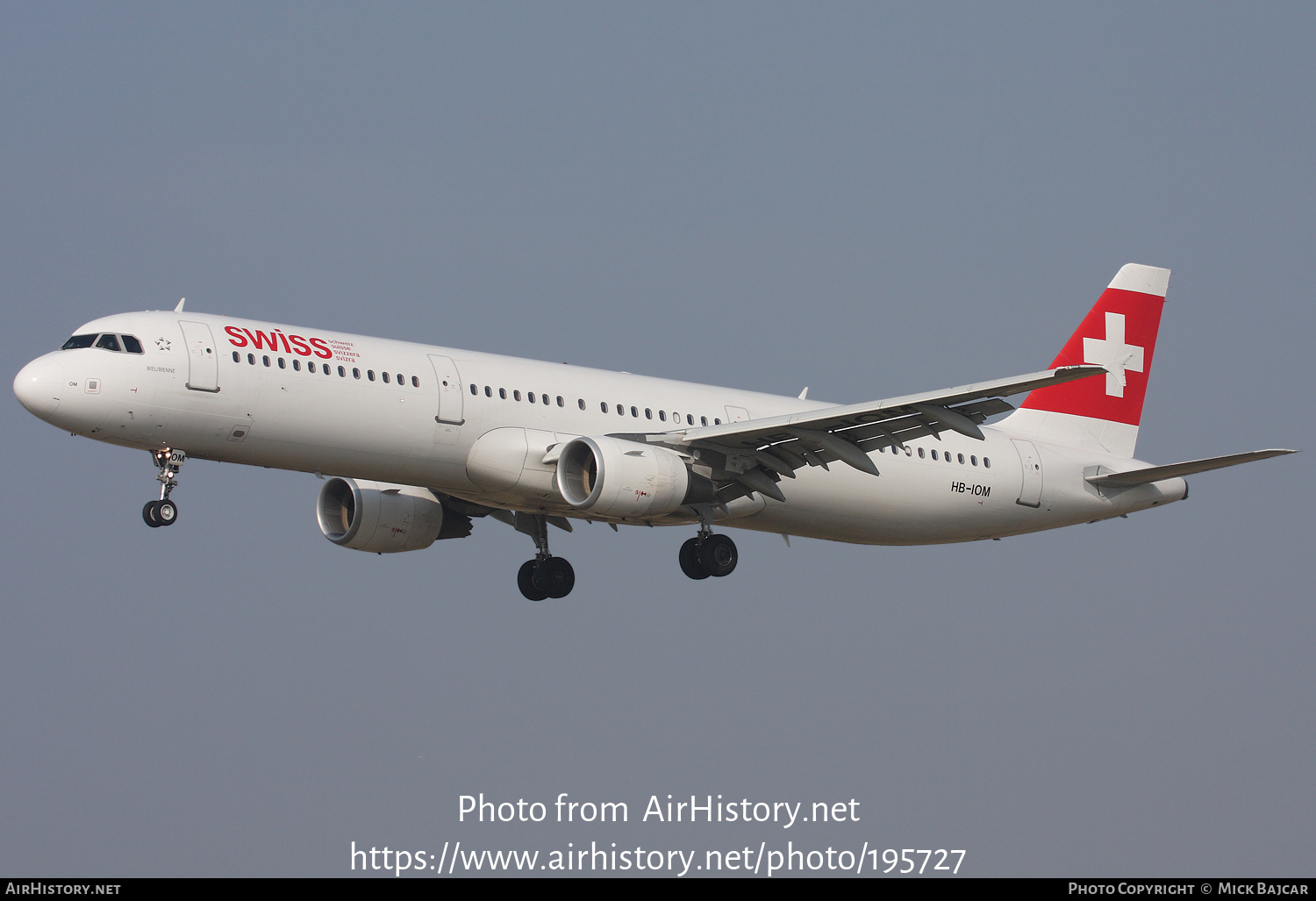 Aircraft Photo of HB-IOM | Airbus A321-212 | Swiss International Air Lines | AirHistory.net #195727