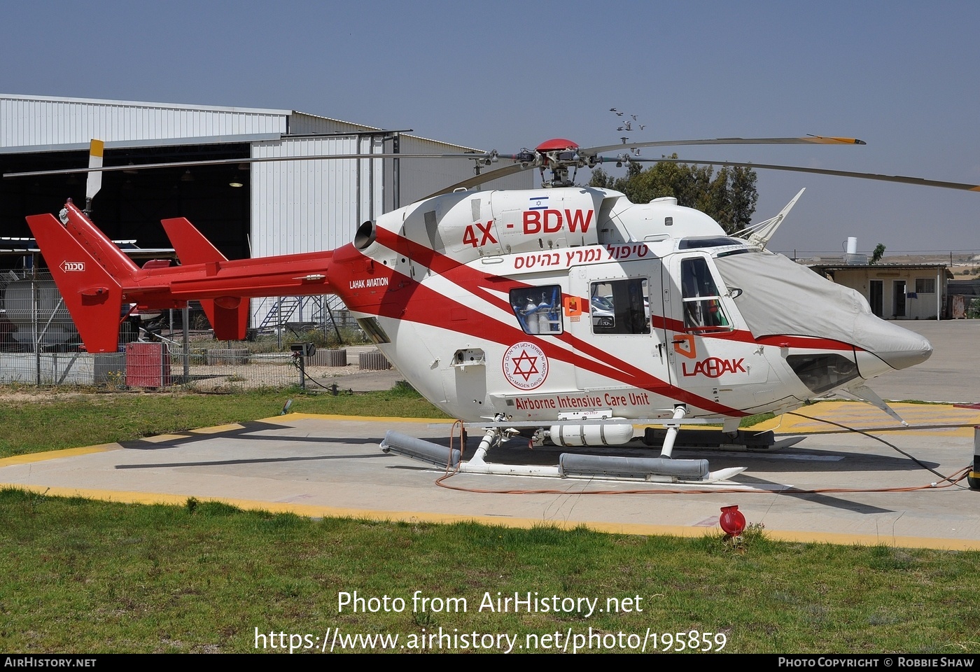 Aircraft Photo of 4X-BDW | Airbus Helicopters BK-117 A-3 | Lahak Aviation | AirHistory.net #195859