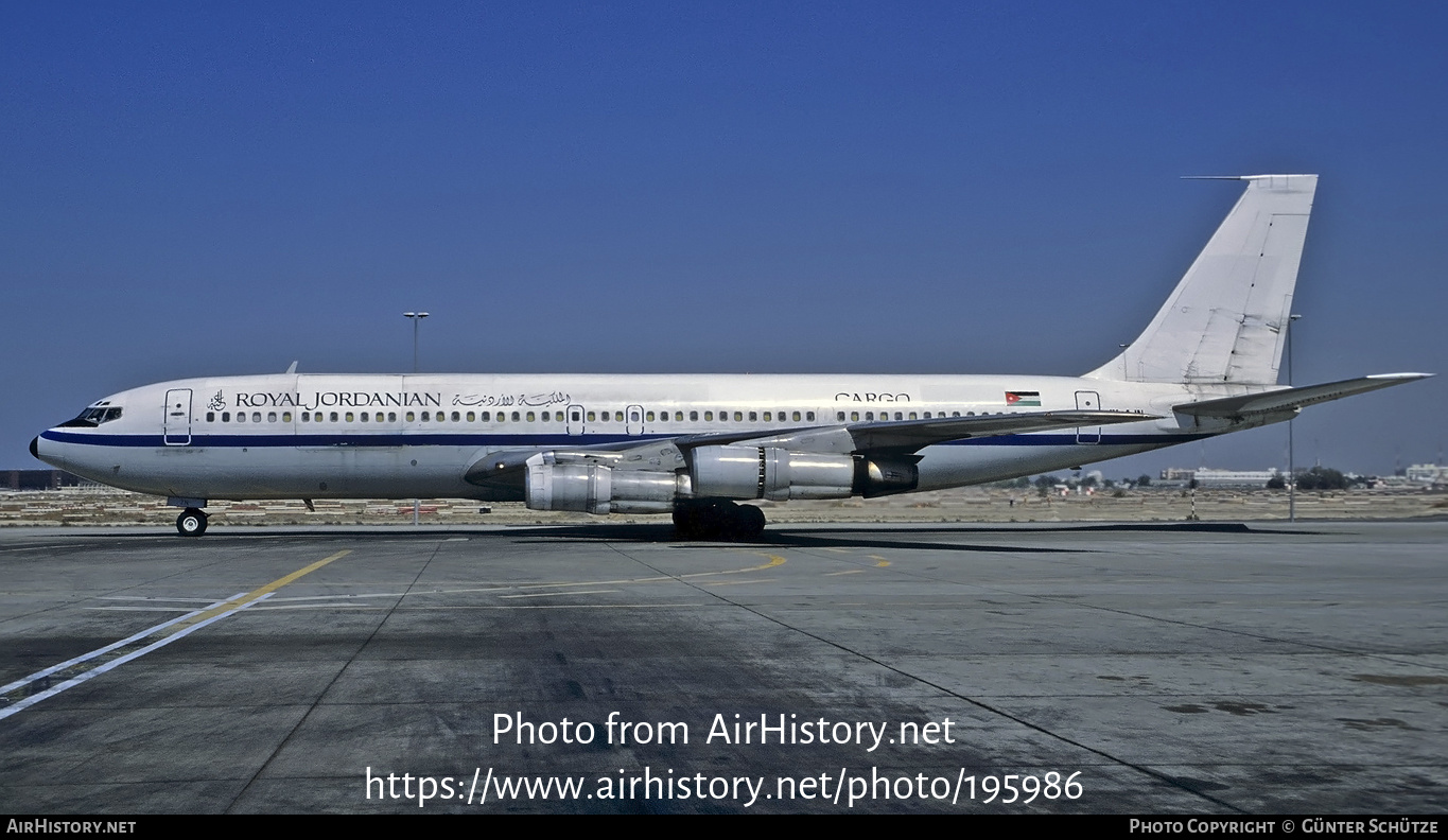 Aircraft Photo of JY-AJN | Boeing 707-3J6C | Alia - The Royal Jordanian Airline Cargo | AirHistory.net #195986