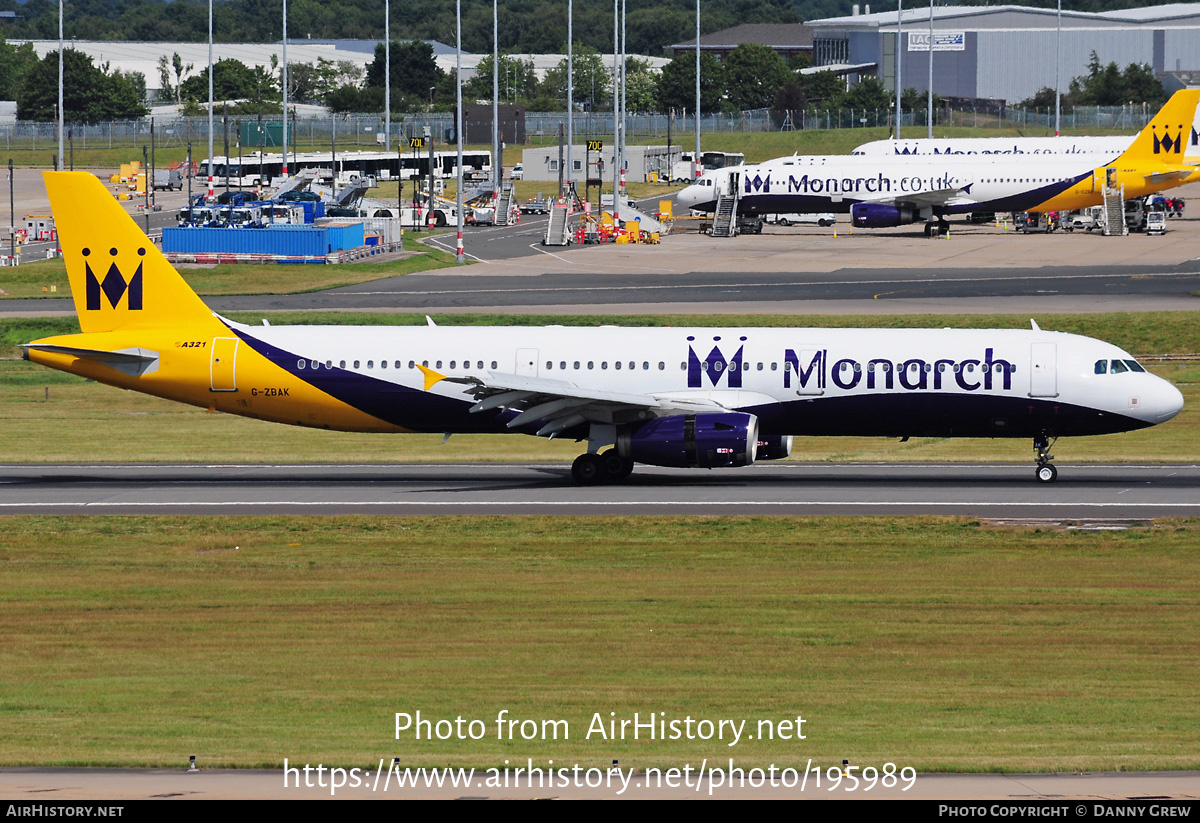 Aircraft Photo of G-ZBAK | Airbus A321-231 | Monarch Airlines | AirHistory.net #195989