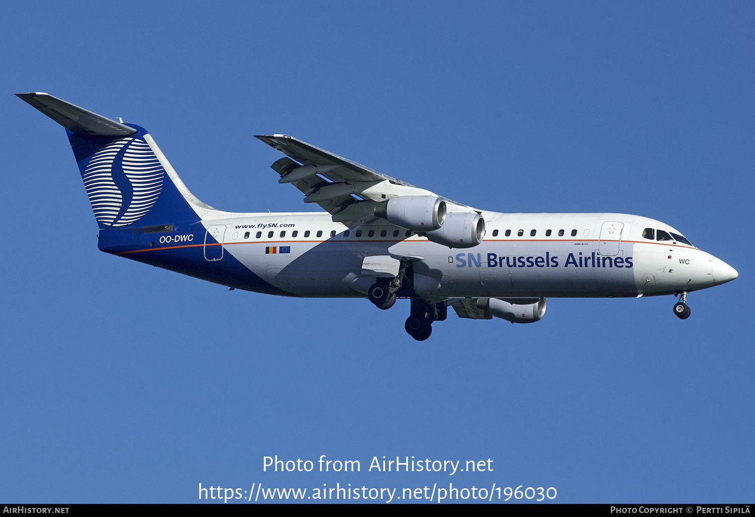 Aircraft Photo of OO-DWC | British Aerospace Avro 146-RJ100 | SN Brussels Airlines | AirHistory.net #196030